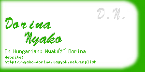dorina nyako business card